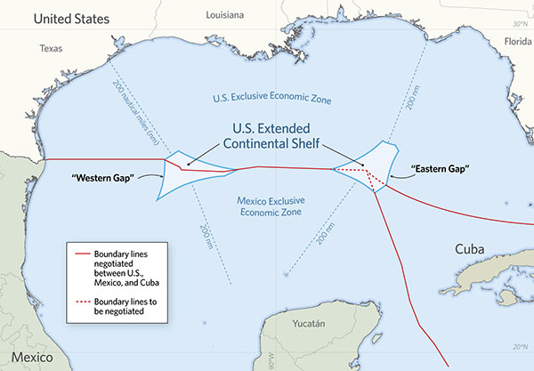 Mexico maritime claim about outer limits of its continental shelf beyond 200 nautical miles