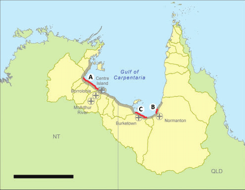 outer limits of the territorial sea in the southern area of the Gulf of Carpentaria (Australia claims on territorial sea)