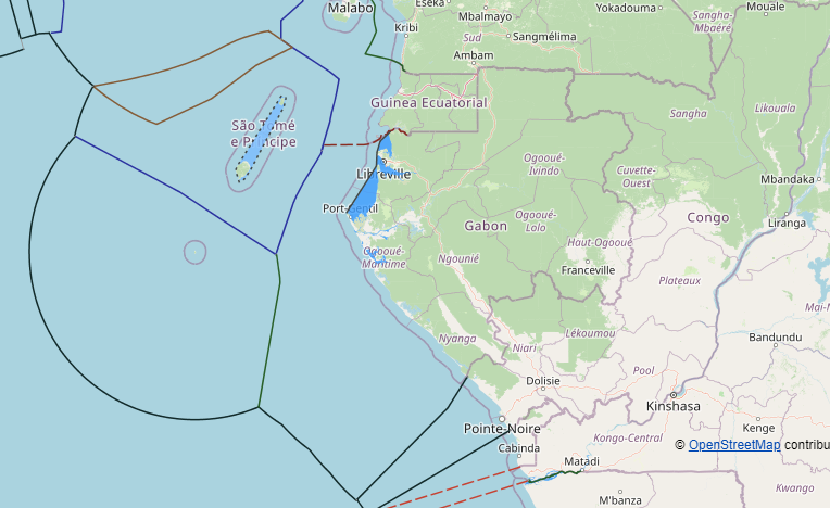 Gabon maritime claim about straight baselines