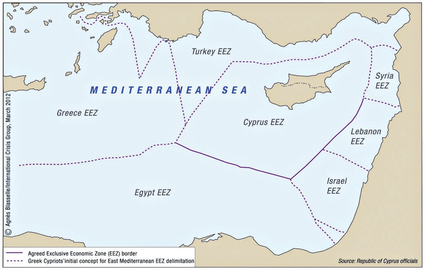 Cyprus claims concerning the northern and north-western outer limits of the exclusive economic zone and the continental shelf