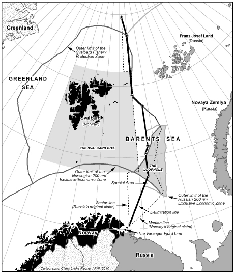 Norway maritime claims about drawing the baselines for measuring the width of the territorial sea around Svalbard
