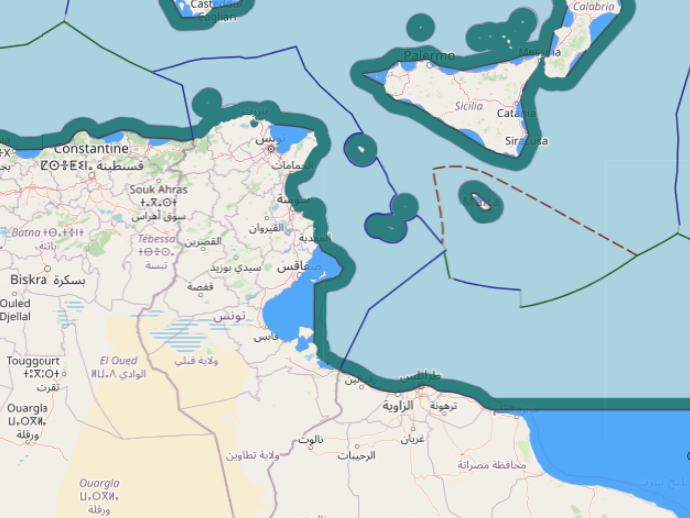Tunisia maritime claims about drawing of straight baselines