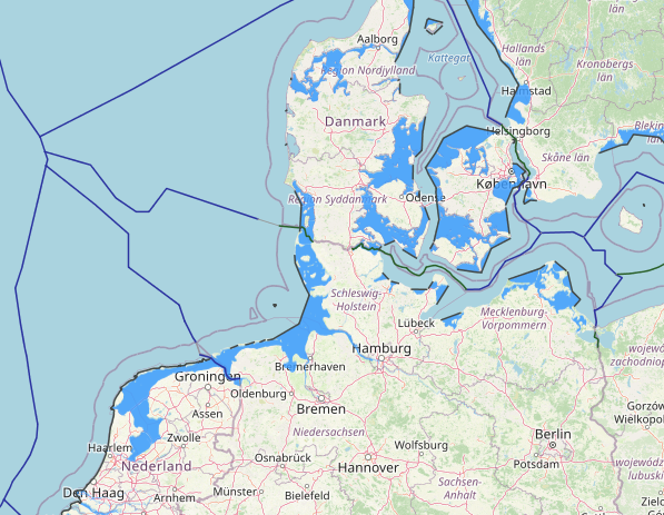 maritime boundaries between Germany and Denmark