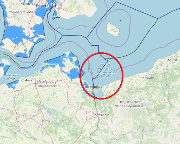maritime boundaries between Germany and Poland
