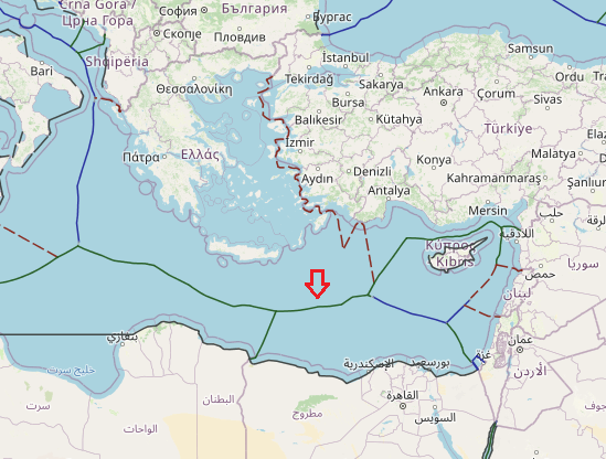 maritime boundaries between Greece and Egypt