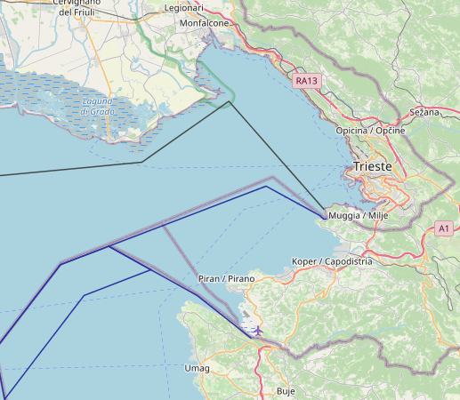 maritime boundaries between Italy and Slovenia