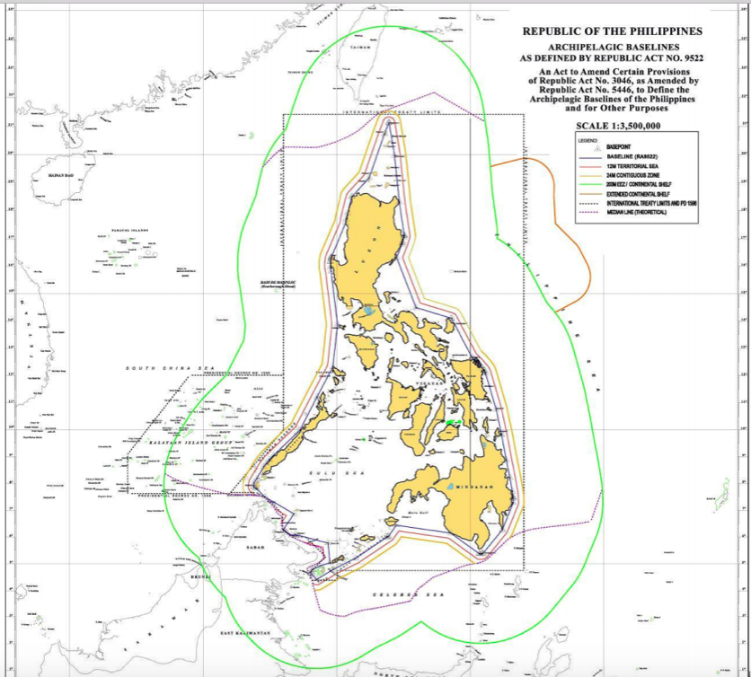 Philippines maritime claims about Archipelagic Baselines