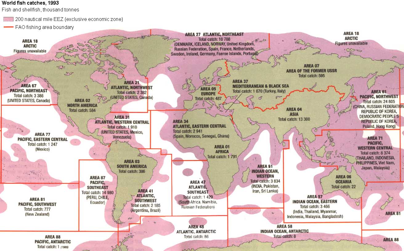 Exclusive Fishery Zones meaning and which countries have it? IILSS