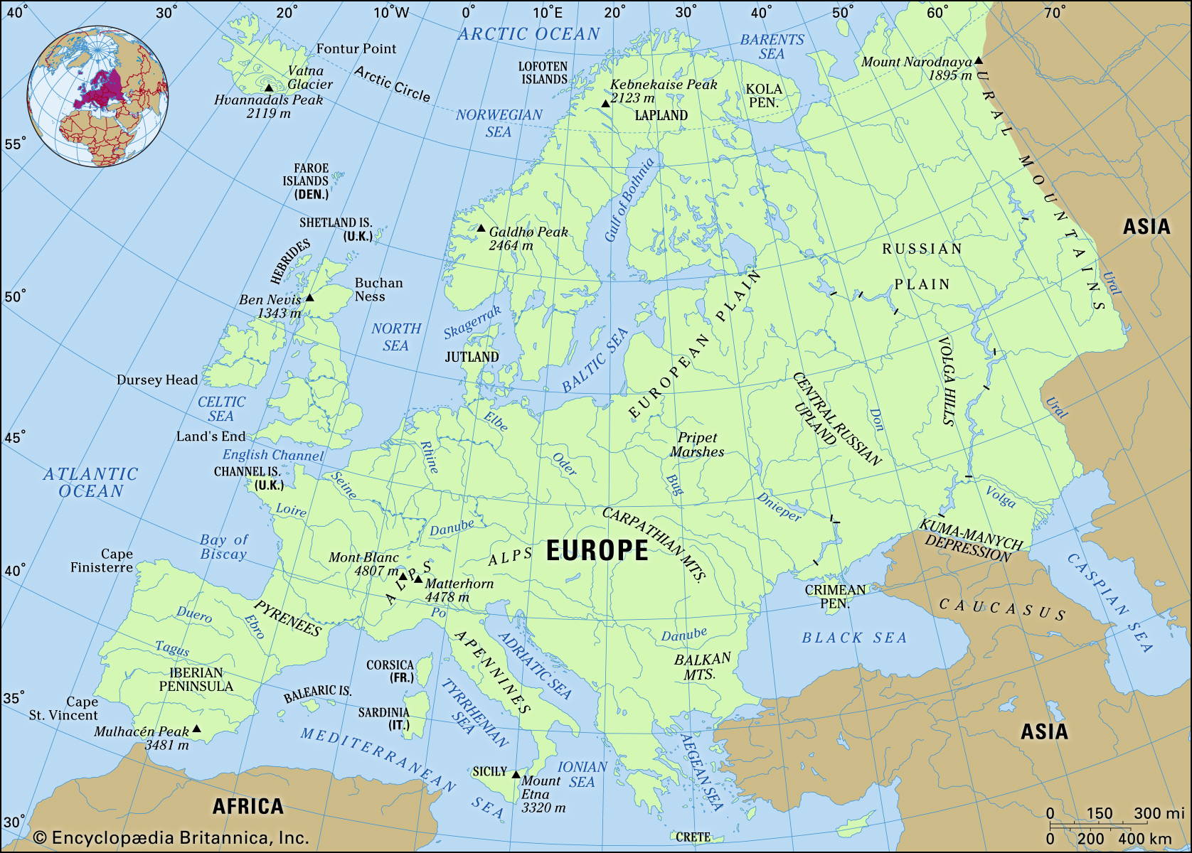 Map Of Atlantic Ocean And Europe 