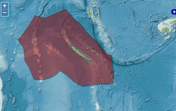 France maritime claims about baselines, the outer limits of the territorial sea and the outer limits of the exclusive economic zone of New Caledonia
