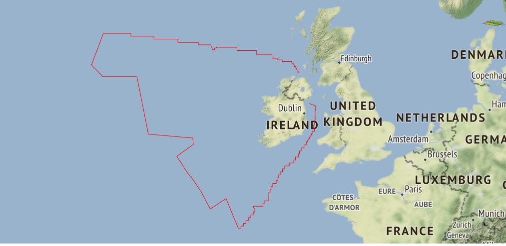 Ireland maritime claim about outer limits of the exclusive economic zone and outer limits of its continental shelf beyond 200 nautical miles from the baselines of territorial sea