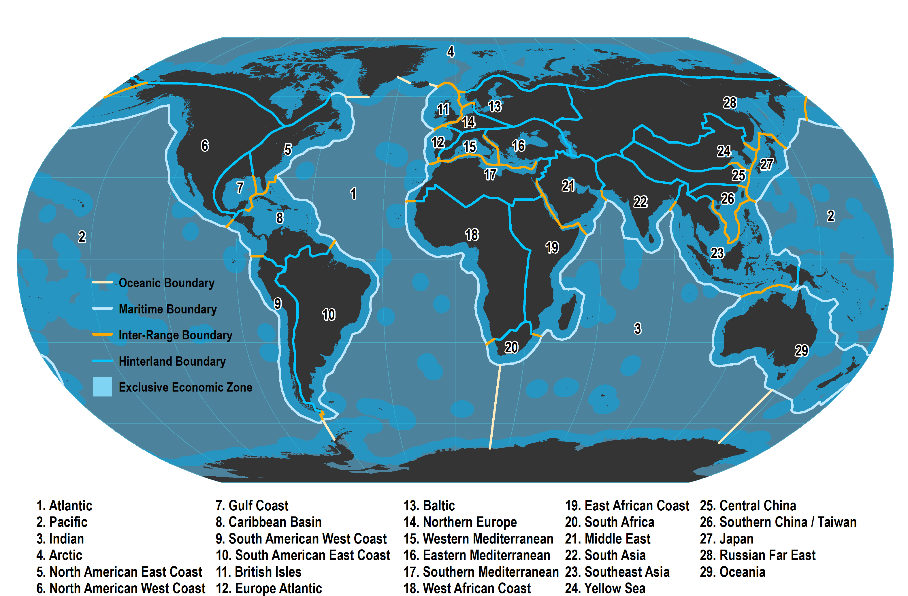 Table Of Claims To Maritime Jurisdiction as At 15 July 2011 maritime 