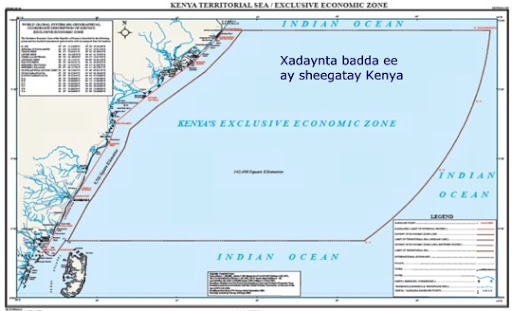 Kenya maritime claims about straight baselines and outer limits of the exclusive economic zone