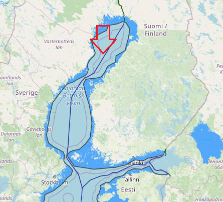 Maritime boundaries between Finland and Sweden