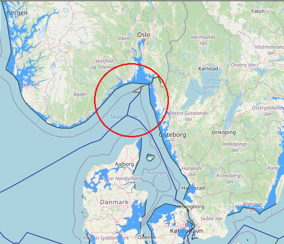 Maritime boundaries between Norway and Sweden