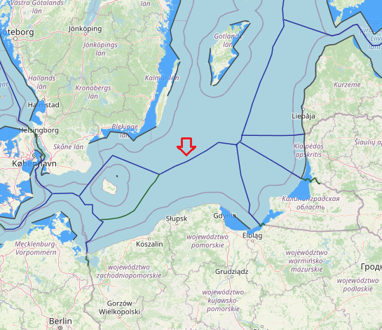 Maritime boundaries between Poland and Sweden