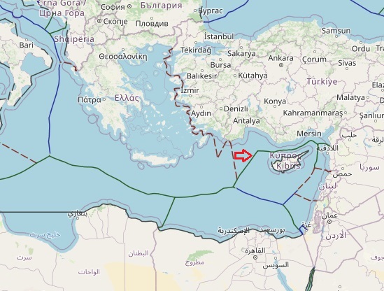 maritime boundaries between Turkey and Cyprus