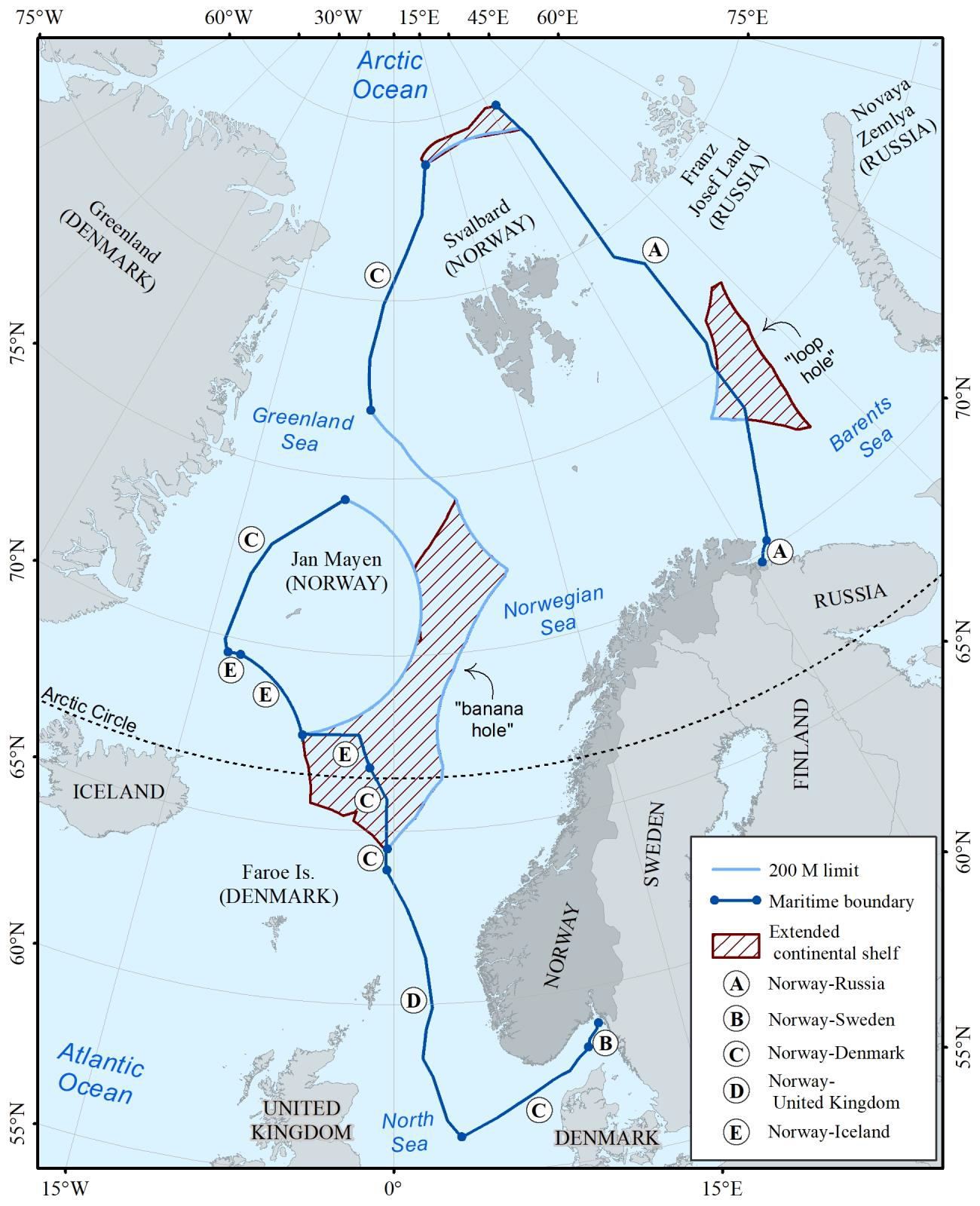 Norway maritime claims about outer limits of the territorial sea around mainland Norway, Svalbard and Jan Mayen and extent of the territorial sea around mainland Norway(2003)