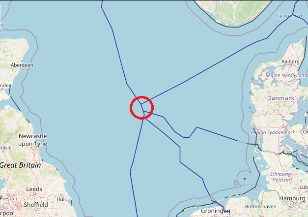 maritime boundaries between Denmark and Great Britain