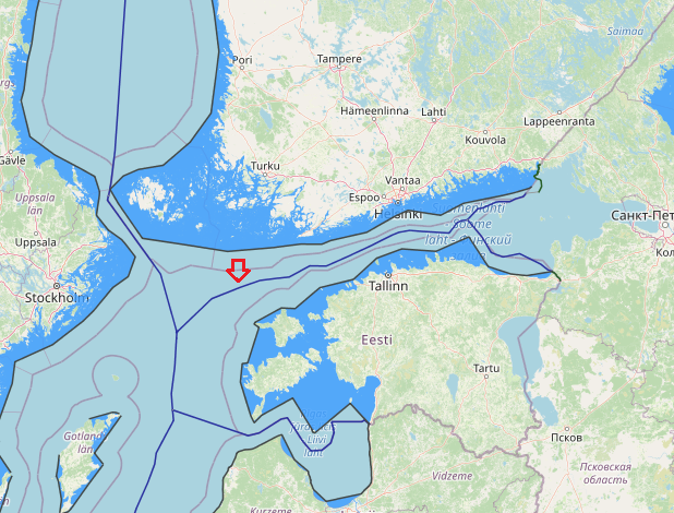 maritime boundaries between Finland and Estonia