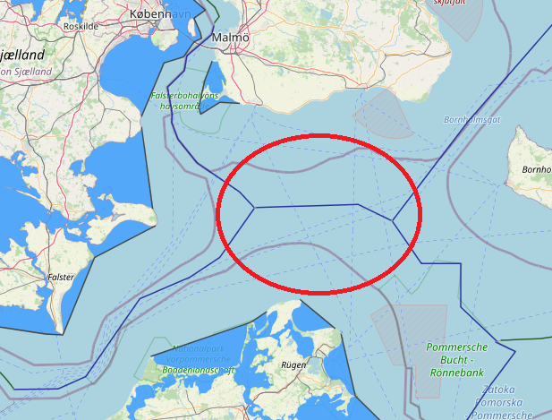 maritime boundaries between Germany and Sweden
