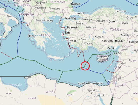 maritime boundaries between Greece and Cyprus
