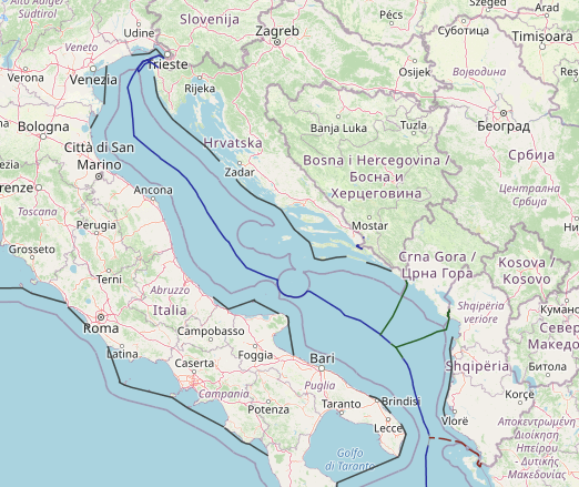 maritime boundaries between Italy and Croatia