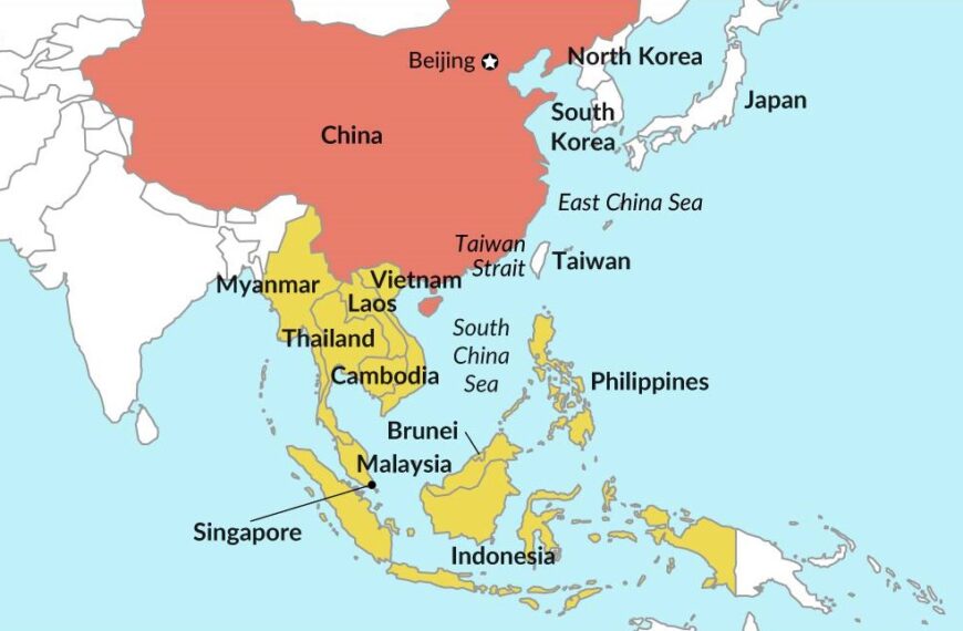 China geopolitical interests in eastern Asia and south china sea