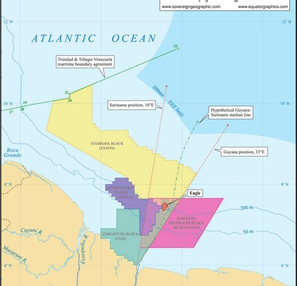 Barbados–Guyana overlapping claims and Co-operation Zone in Atlantic ocean