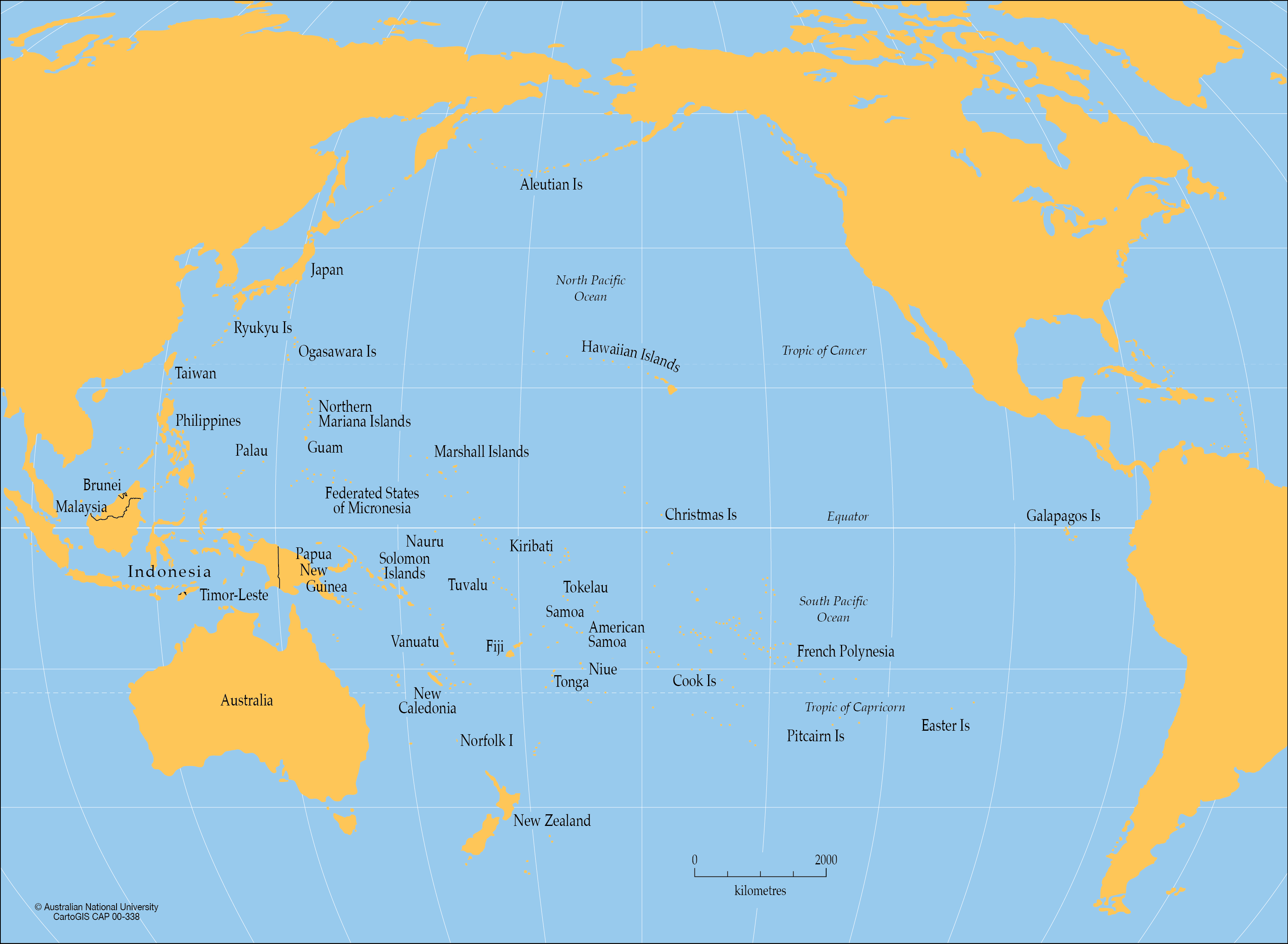 Countries Of Pacific 