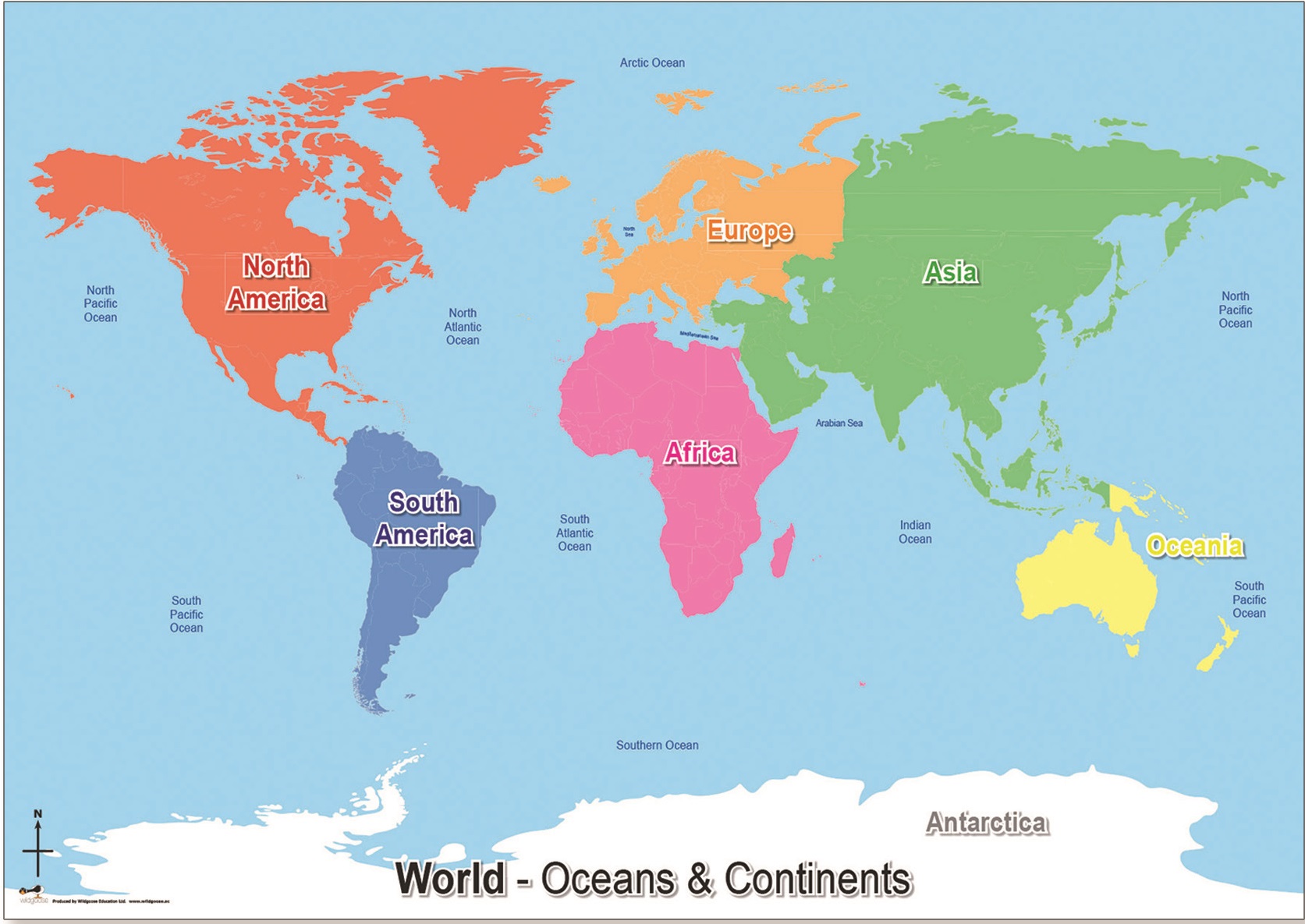 map of 7 seas