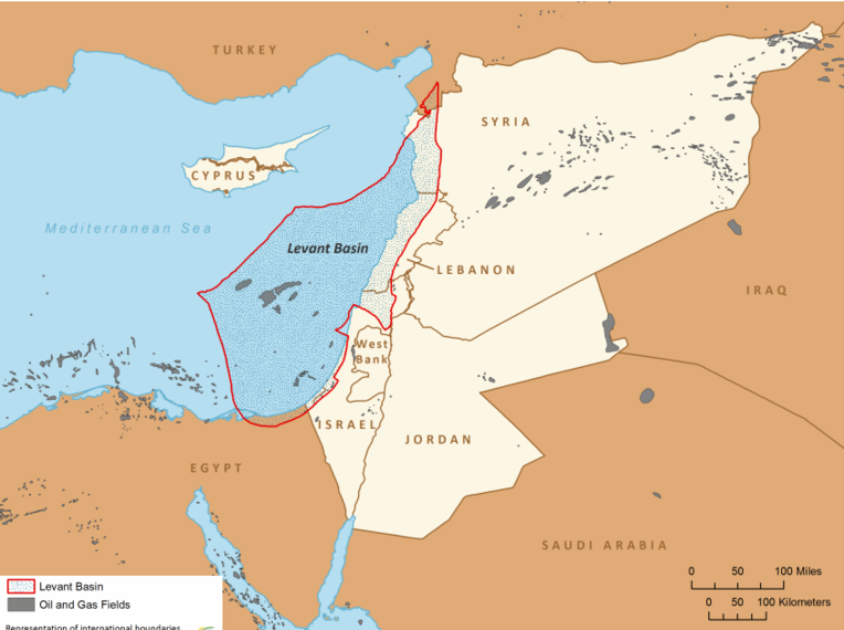 About Levantine Sea, facts and maps
