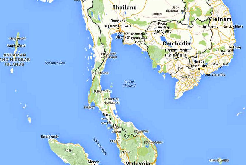 About Gulf of Thailand, facts and maps