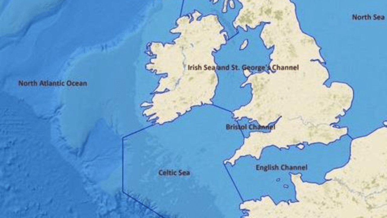 irish sea map