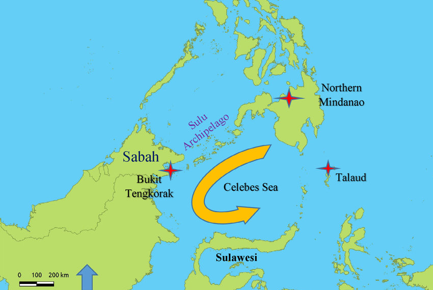 About Celebes Sea, facts and maps