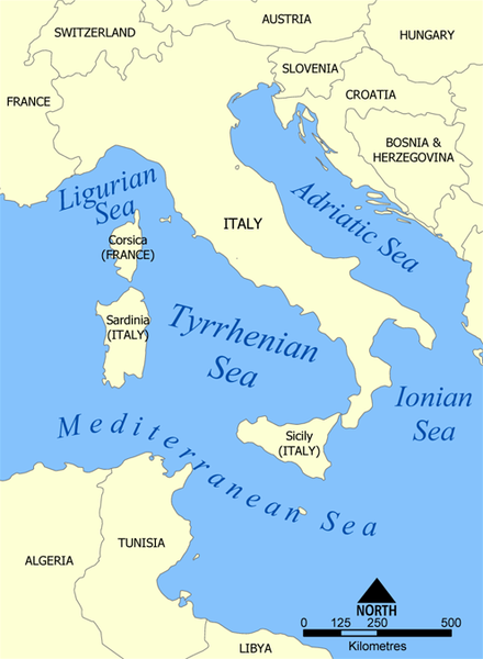 Vintage Italian Peninsula Italy Mediterranean Sea Region Pull Down