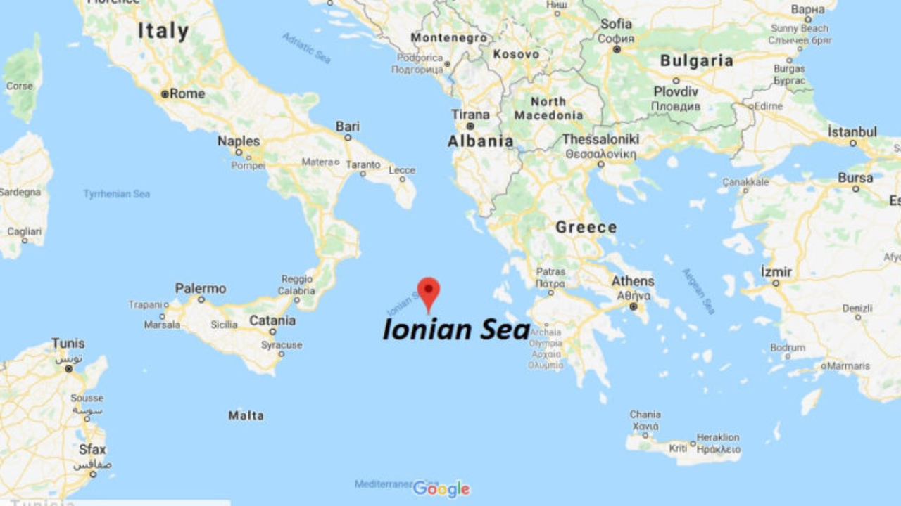 Ionian Sea On World Map
