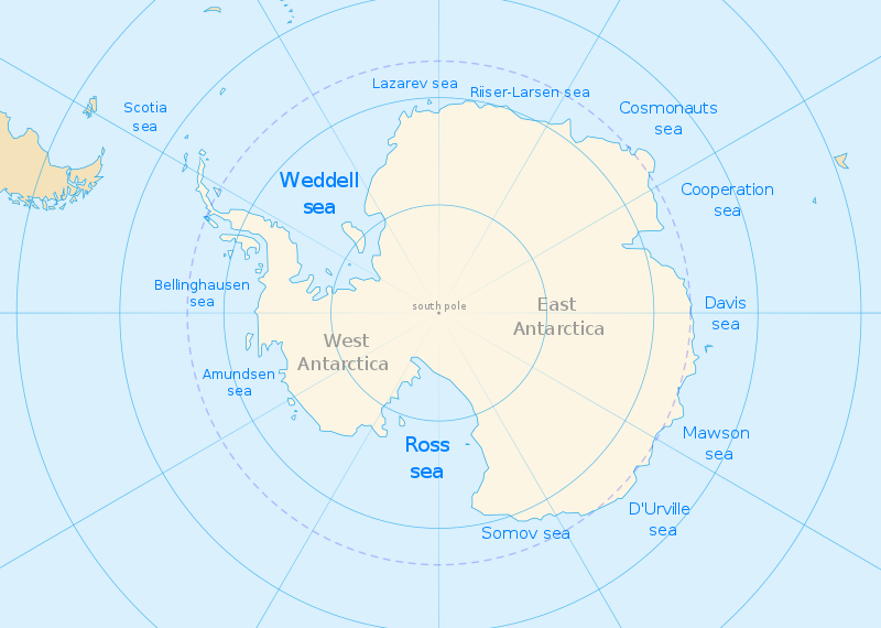 About Weddell Sea, facts and maps