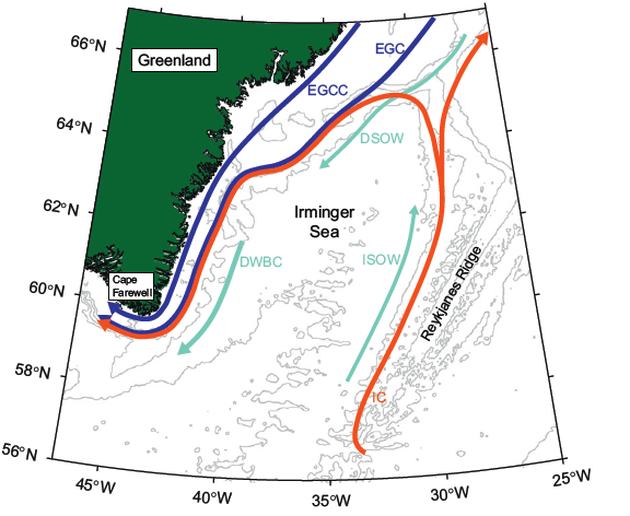 About Irminger Sea, facts and maps